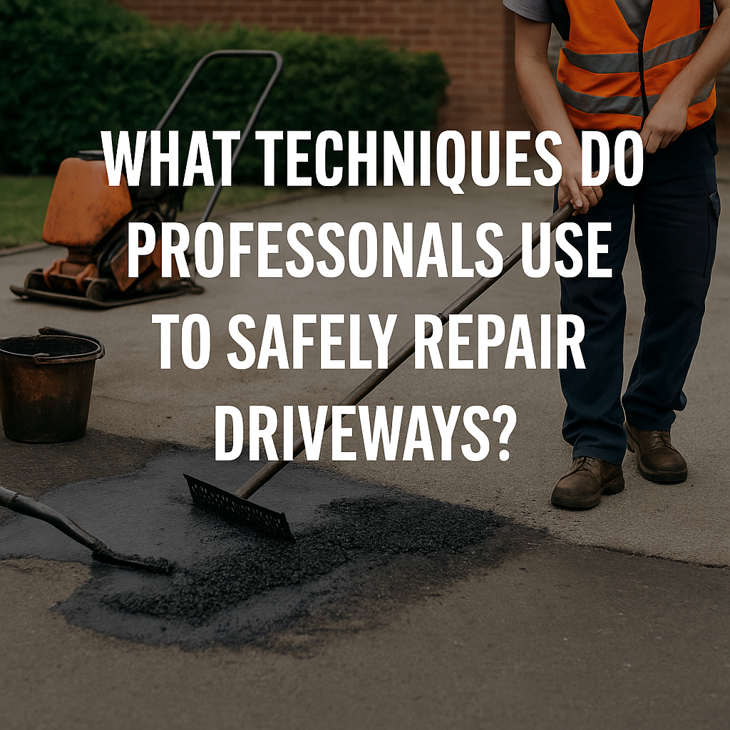 What Techniques Do Professionals Use to Safely Repair Driveways?