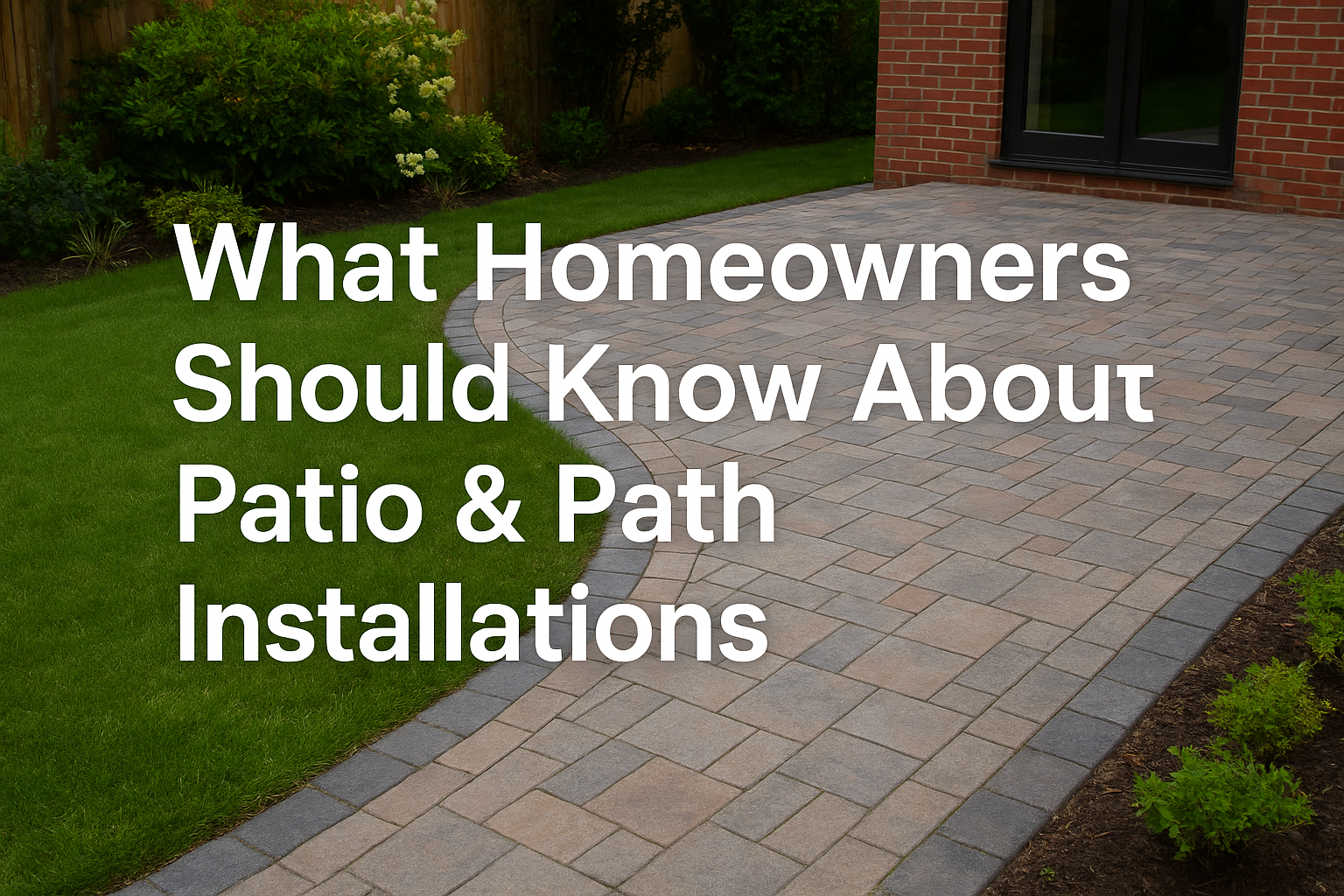 What Homeowners Should Know About Patio & Path Installations